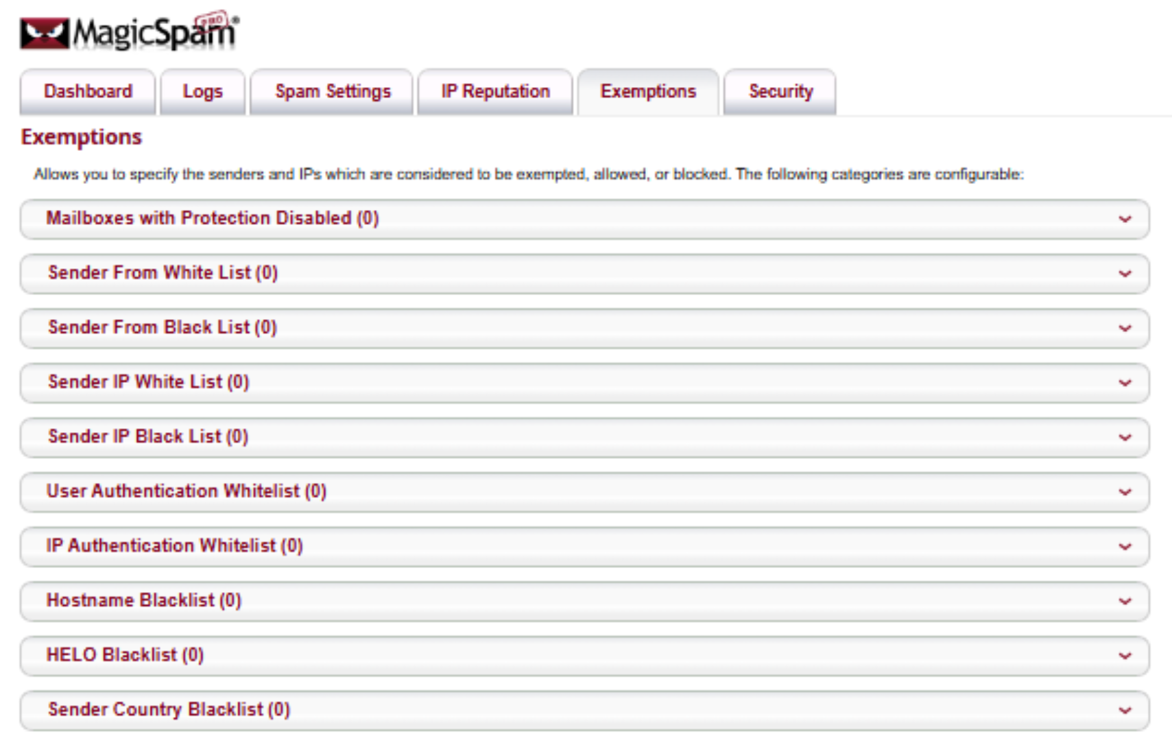 Exemptions